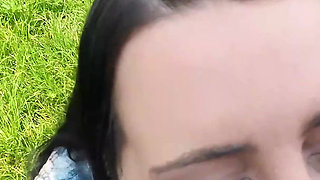 Eva Brooks Outdoors Wetting and Blow Job