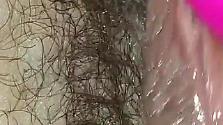 Wet Hairy Pussy Masturbating with Vibrator Close up Amateur Russian Model MILF Ginnagg
