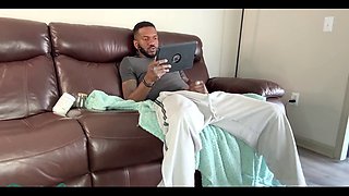 Kinky nurse Psilosiren gives Matt Bishop a taste of oral bliss