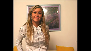 Blonde Teen Shows Her Round and Sexy Body