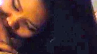 Filipina camgirl gives blowjob to her husband on webcam