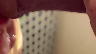 Blonde Big Tits MILF in Glasses Sensual Blowjob and Deepthroat and Cum on Face