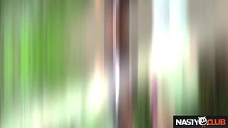 Coquettish fitness darkhair shares crazy outdoor sex adventure passion