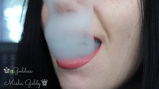 Cum to my big beige seduction and big hookah smoke!