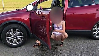 Cute Dress MILF Piss