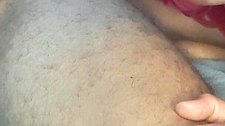 My Girl Make Me a Delicious Handjob with Oil, Licks, Spits and Much Horny