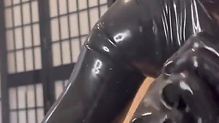 Messy Latex Fucking in Slime