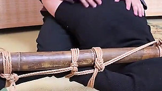 Xr40-a Girl in Black Stocking Is Tied to a Cross