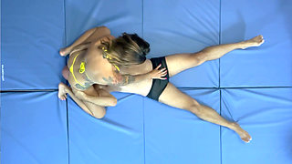 Finishing Mya Pleasure off in Sensual Wrestling Match