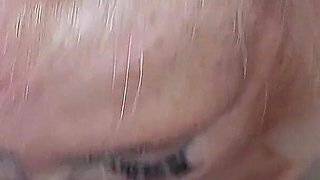 Mature Tgirl Stroking Throbbing Cock in Bubbly Tub Climax