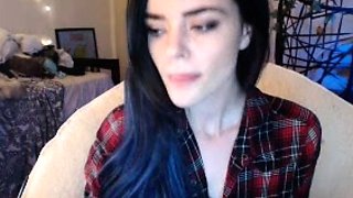 Slutty ponytailed brunette amateur British teen babe Lacey