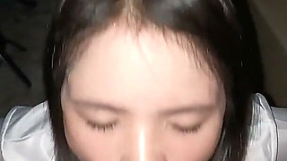 Tiny Asian Model Blowjob Deepthroat Swallows