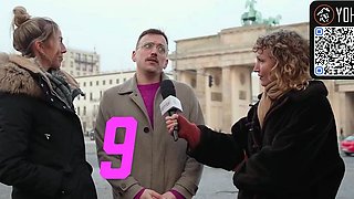 Hot blond chicks interview about licking pussy