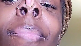 Fetish Ebony Bug Nose Picking Nostrils Snots Lick Them