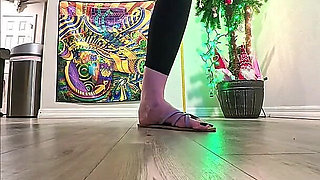 6'7 Giantess Crushes the Ground in Sandals Intense Slow-mo Stomps POV
