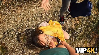 Vip4k. got her a nice suggest and banged her in the woods