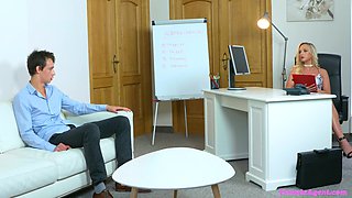 Naughty blonde MILF incredible X-rated scene