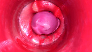 Camera Inside Pussy: Powerfull Cum in Pussy! Best Internal Asmr