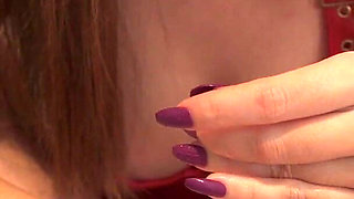 Mistress Unlocking Her Chastity Slave and Sounding Him for the First Time