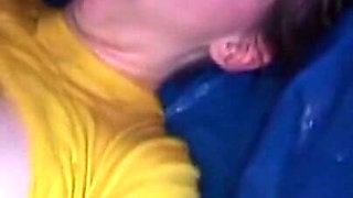 Mature Brunette Stretched Wide by Bottles and Fists in Gangbang