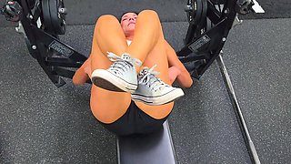 Watch Sexy Fitness Babe Zephy Plus Sweaty Foot Worship (pov)