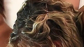 Stepmom licks sexy teen on vacation and gets orgasm