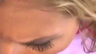 Hot Blonde Sucks a Long Dick Until He Cums in Her Mouth