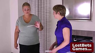 The final strip game loser, left in just her bra ft. Dee Williams by LostBetsGames: Porn