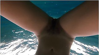 Magic Of A Wild Nudist Beach # Totally Naked N Underwater Beauty