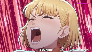 Hunnigan and Ashley Took Turns - One on His Cock, One on His Balls. Then Switched