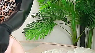 Hot Lesbian Petting in Latex Rubber Clothes, Fetish Video