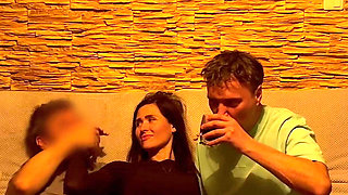 Cuckold, Wife Fucks Guy with a Small Dick, Cum in Mouth 2 Times