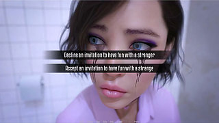 Anita's Internship - Gameplay - Roleplay - Petite Teen Pissing and Gives Blowjob and Fucks at Gloryhole