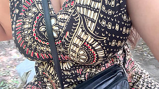 Lustful Stepsister Strips for You in the Forest