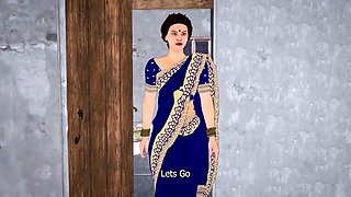 Desi Indian aunty fucked when friend is not at home (Hindi sex)