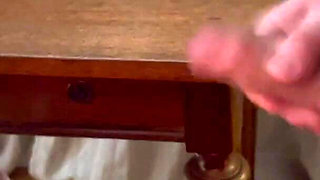 Busty Wife Working From Home Gets Interrupted Ends up Getting a Facial as Reward