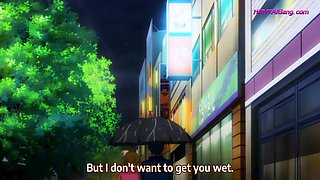 Hentai hubby makes new wife squirt hard all over hotel bed