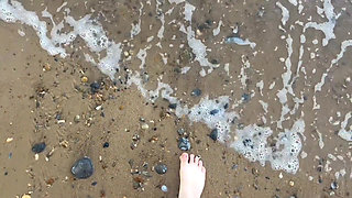 Barefoot Walking on the Beach Sfw