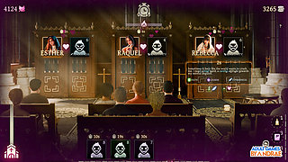 Sisters in Sin Gameplay Part 12 - Lust Performs the Sexual Ritual with Esther in the Library