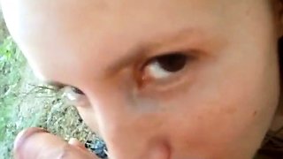 Russian Hooker Yulia Lazareva Sucks and Fucks Outdoors