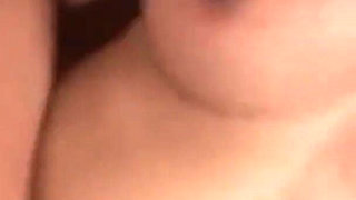 Asian MILF with Huge Tits Sucks and Fucks White Boy.