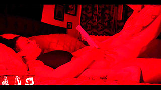 Nyx Cums Over and Over on Hex's Strap Loudly!