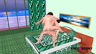 India girl animation video moti girl collage girl