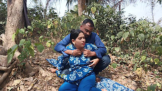 Indian Village Sex Video, Indian Girl Big Boob Press by Her Step Brother in Outdoor Village