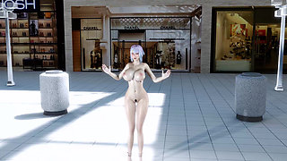 [mmd] Korean Beauty Robot Queencard Big Tits Shake Pussy Exposed
