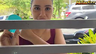 Busty Latina Neighbor Needs a Cup of Rice – And My Cock