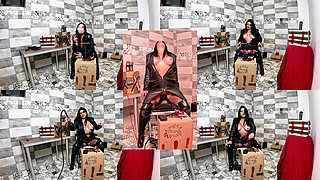 Dominant TNT Leather MILF Fetish. Smoking, BDSM Boots, Cigar and BOOM Orgasm