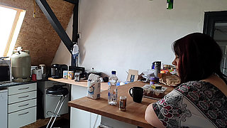 Cleaning the Kitchen with Fixed Eggs Housework with a Difference