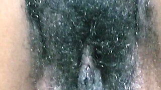 A Woman with Hairy Pussy in Her Secretary Outfit