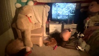 Stacked brunette goes solo toys and masturbation
